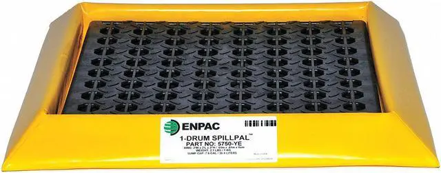 Main image of ENPAC 5750-YE-G Drum Spill Cntnmnt Pallet,1 Drum