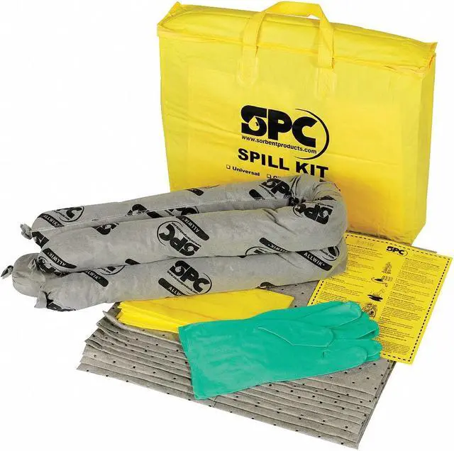 Alt view image 2 of 6 - BRADY SPC ABSORBENTS SKA-PP-TAA Spill Kit, Universal, Yellow