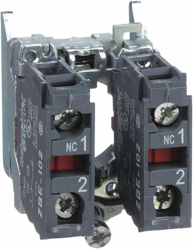 Alt view image 2 of 2 - SCHNEIDER ELECTRIC ZB4BZ104 Contact Block,2NC Slow Break,22mm