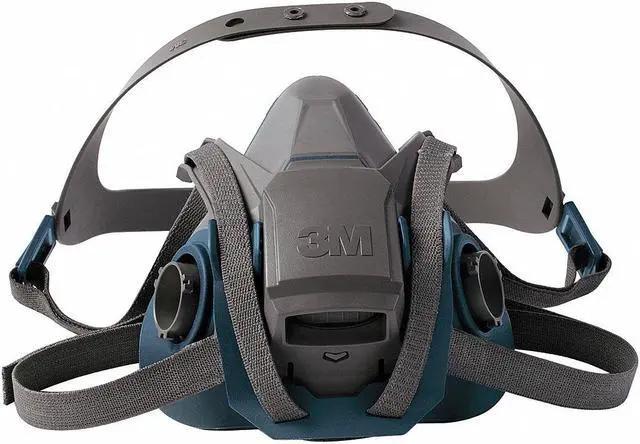 Alt view image 3 of 14 - 3m 3M Half Mask Respirator, Respirator Connection Type: Bayonet, Mask Size: M