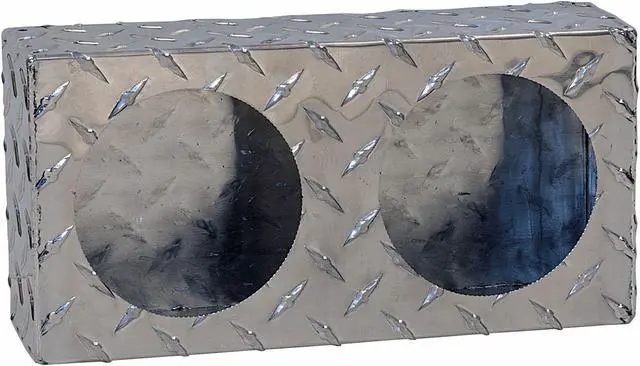 Alt view image 3 of 4 - BUYERS PRODUCTS LB6123ALDT Dual Round Light Box,6x12x3 In.,Alum