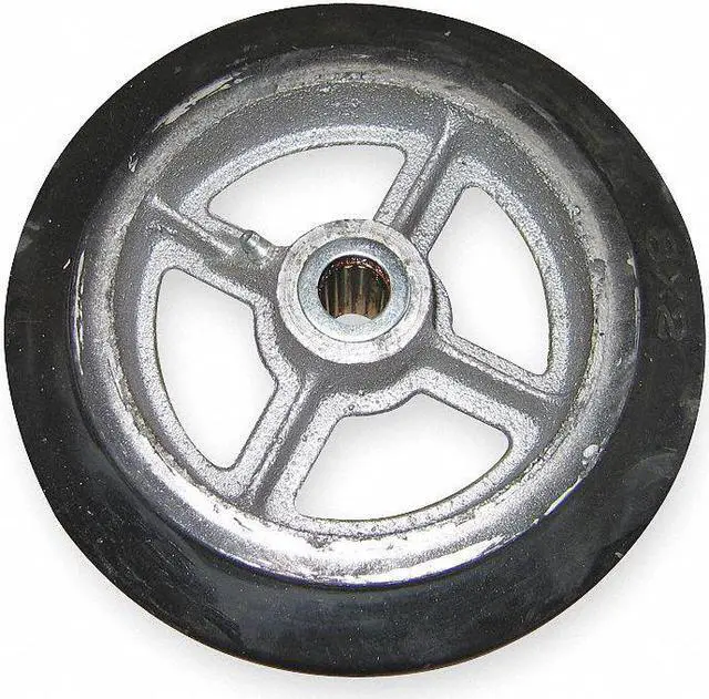Alt view image 2 of 4 - WESCO 108839 Wheel,6 x1 1/2",Mold On Rubber