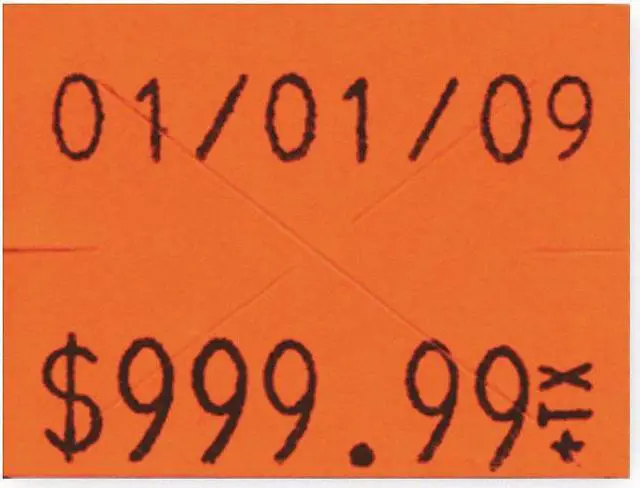 Alt view image 2 of 3 - GARVEY 90951 Pricing Label Kit,2-Line,Red,PK3