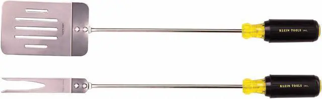 Main image of KLEIN TOOLS 98222 BBQ Tool Set - 2-piece w/Cushn-Grip