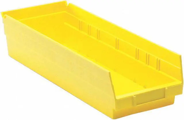 Main image of QUANTUM STORAGE SYSTEMS QSB104YL Yellow Shelf Bin, 17-7/8"L x 6-5/8"W x 4"H