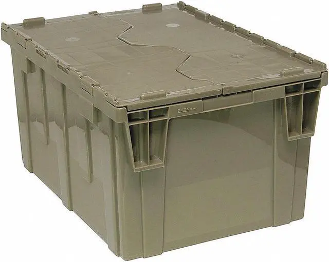 Alt view image 2 of 4 - QUANTUM STORAGE SYSTEMS QDC2420-12 Attached Lid Container, 2.44 cu. ft., Gray