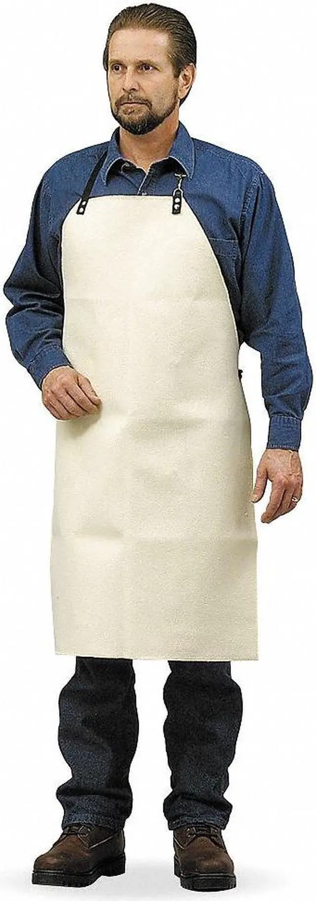 Main image of STEEL GRIP TH125-36 High Heat Bib Apron,Thermonol,36 x 24 In