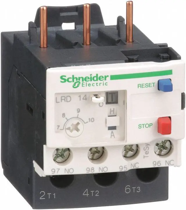 Alt view image 4 of 8 - SCHNEIDER ELECTRIC LRD14 Overload Relay,7 to 10A,Class 10,3P,690V