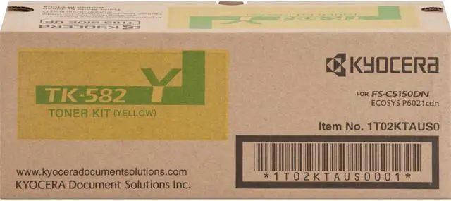 Alt view image 4 of 8 - Kyocera Copystar TK582Y FS-C5150DN TK582Y Yellow Toner Yellow