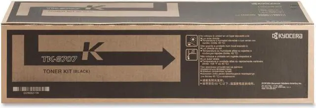Alt view image 15 of 17 - Black Toner Cartridge for Kyocera TK-8707K TASKalfa 6550ci, TASKalfa 7550ci, TasKalfa 6551ci, TasKalfa 7551ci, Genuine Kyocera Brand