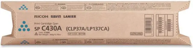 Main image of SP C430A CYAN PRINT CARTRIDGE