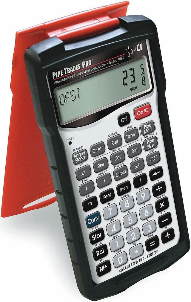 Alt view image 4 of 12 - Construction Calculator,PipeTrades CALCULATED INDUSTRIES 4095