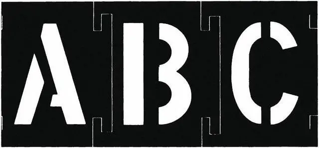 Main image of C.H. HANSON 10194 10194 4 Inch 46 Pieces Master Stencil S