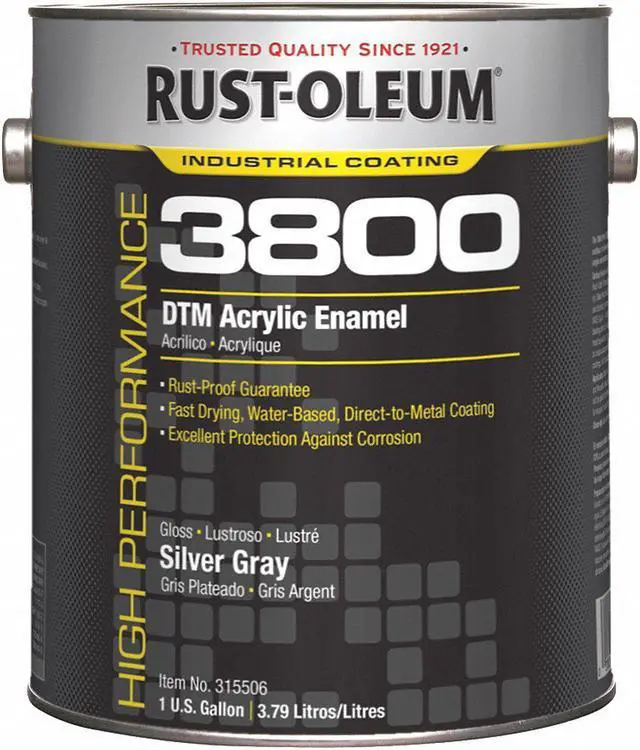Main image of Rust-oleum Acrylic Enamel Coating 1 gal. Silver Gray Gloss   315506