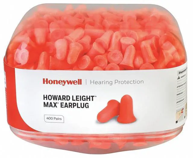 Alt view image 3 of 3 - Honeywell Howard Leight Ear Plugs, Uncorded, Bell Shape, PK800  HL400-MAX-REFILL
