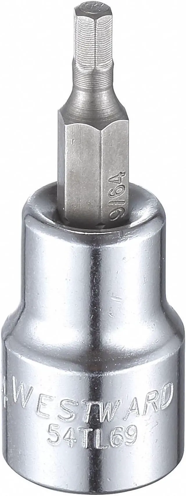 Main image of WESTWARD 54TL69 9/64" Tip, 1-3/4" L Hex Socket Bit