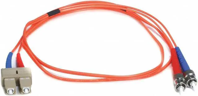 Alt view image 4 of 6 - Monoprice Fiber Optic Cable - 1 Meter - Orange | ST to SC, OM1, 62.5/125 Type, Multi Mode, Duplex