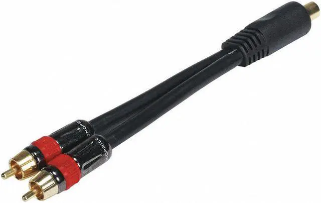 Alt view image 3 of 4 - Monoprice 6in RCA Female to 2x RCA Male Digital Coaxial Splitter Adapter
