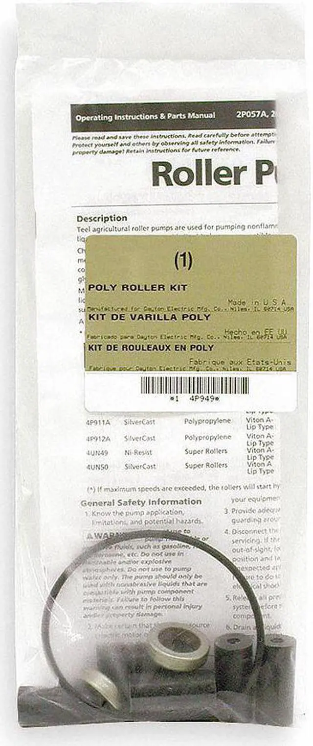 Alt view image 2 of 2 - DAYTON 3430-0213 Repair Kit,8 Rollers