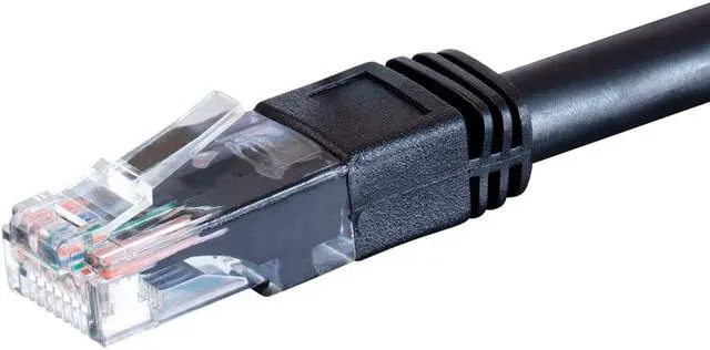 Alt view image 3 of 6 - Monoprice Cat6 Ethernet Patch Cable - 7 Feet - Black | Snagless RJ45, Stranded, 550MHz, UTP, Pure Bare Copper Wire, 24AWG, Outdoor Rated
