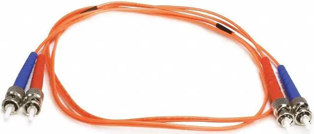 Alt view image 5 of 11 - Monoprice Fiber Optic Cable - 1 Meter - Orange | ST to ST, OM1, 62.5/125 Type, Multi Mode, Duplex