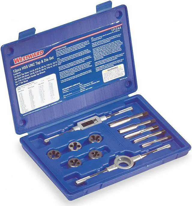 Alt view image 3 of 3 - WESTWARD 1PZ44 Tap/Die Set,12 Pieces