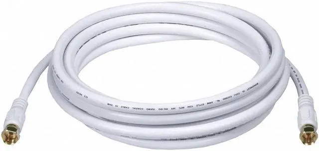 Main image of Monoprice 10 ft. RG-6 Coaxial Cable, White; For Use With Video Equipment 6315