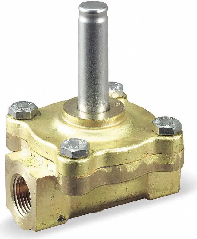 Alt view image 3 of 3 - DAYTON 007132 Brass Steam Solenoid Valve Less Coil, Normally Closed, 1/2 in