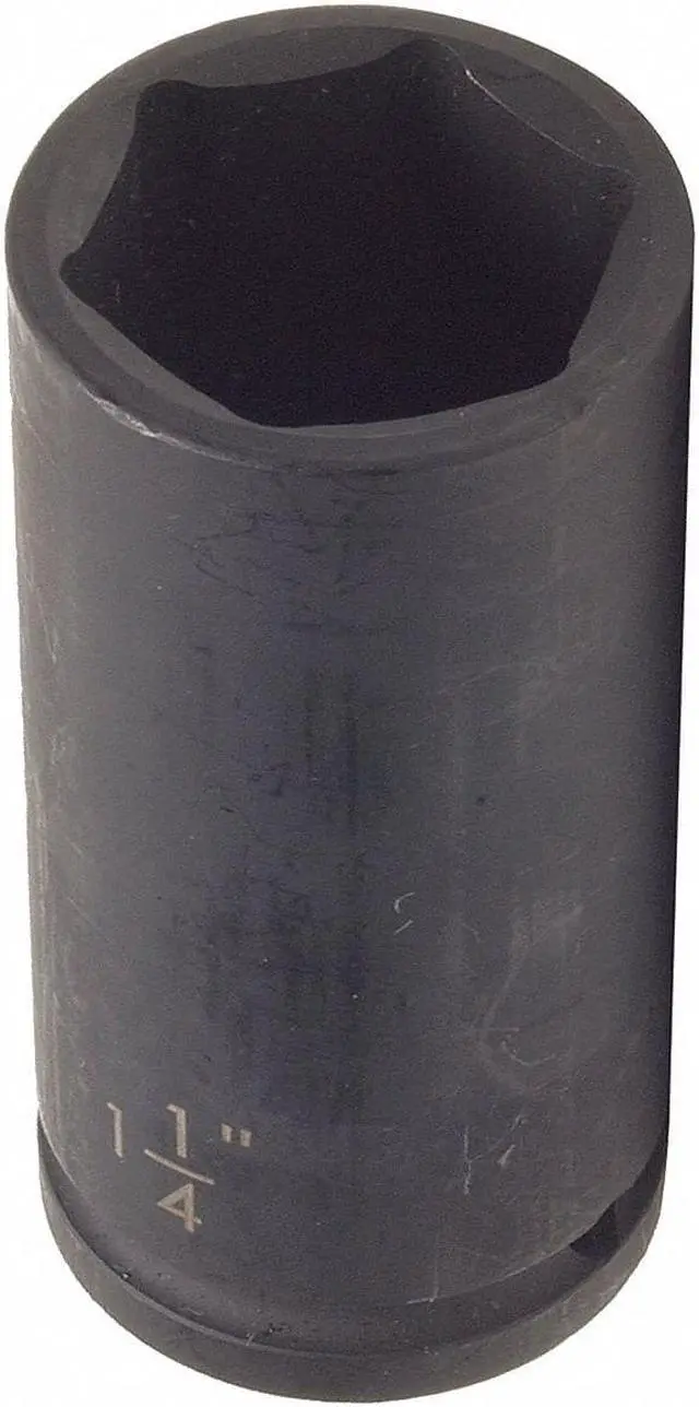 Alt view image 2 of 2 - WESTWARD 4LXJ3 WESTWARD 1/2 in Drive Impact Socket Deep Socket, Black Oxide,
