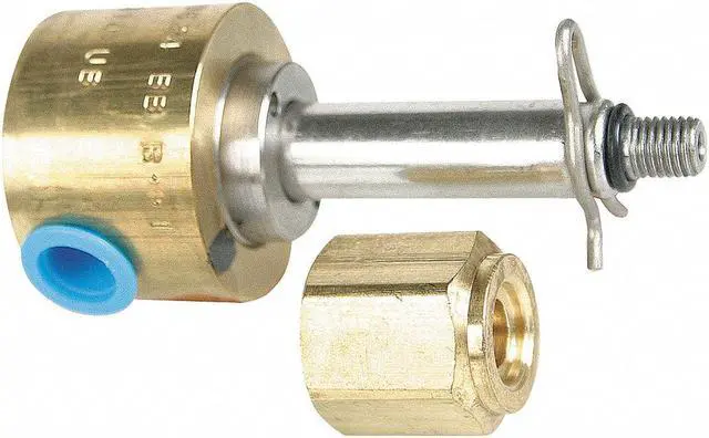 Alt view image 3 of 3 - DAYTON 016655 Brass Solenoid Valve Less Coil, Normally Closed, 1/8 in Pipe Size