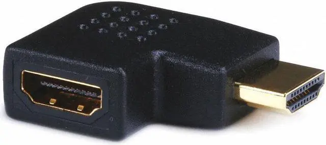 Alt view image 2 of 10 - Monoprice HDMI Right Angle Port Saver Adapter (Male to Female) | 270 Degree, Vertical Flat Right