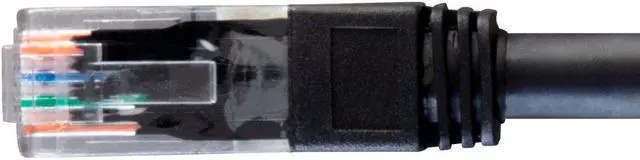 Alt view image 4 of 6 - Monoprice Cat6 Ethernet Patch Cable - 50 Feet - Black | Snagless RJ45, Stranded, 550MHz, UTP, Pure Bare Copper Wire, 24AWG, Outdoor Rated