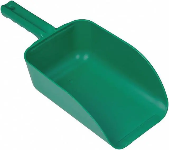 Alt view image 3 of 6 - Plastic Hand Scoop, Green, 15 x 6 1/2 In