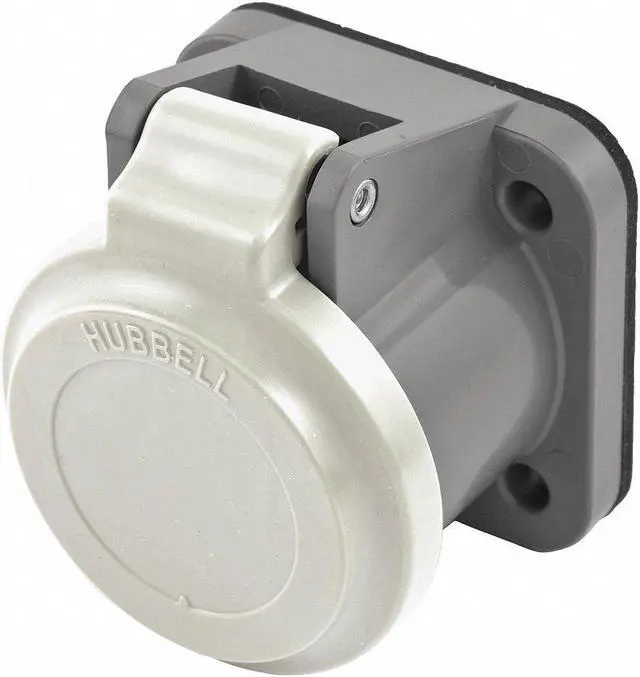 Main image of HUBBELL WIRING DEVICE-KELLEMS HBLNCW Single Pole Connector,Non-Met Cover,Whit