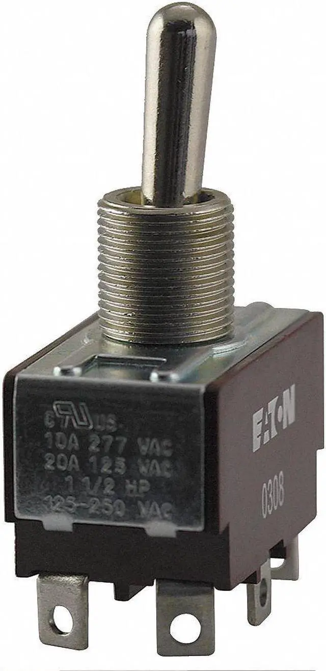 Alt view image 2 of 2 - EATON XTD2E1A Toggle Switch,SPDT,10A at 277V,QuikConnct