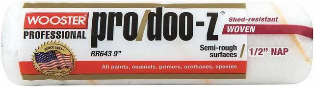 Alt view image 3 of 7 - WOOSTER RR643-9 9" Paint Roller Cover, 1/2" Nap, Woven Fabric