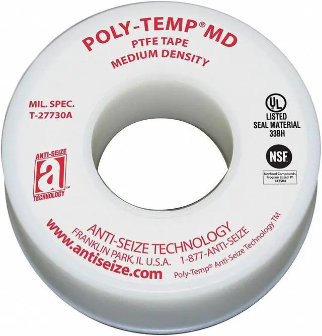 Alt view image 2 of 3 - ANTI-SEIZE TECHNOLOGY 16035 Sealant Tape,1/2 In.W,520 In.L