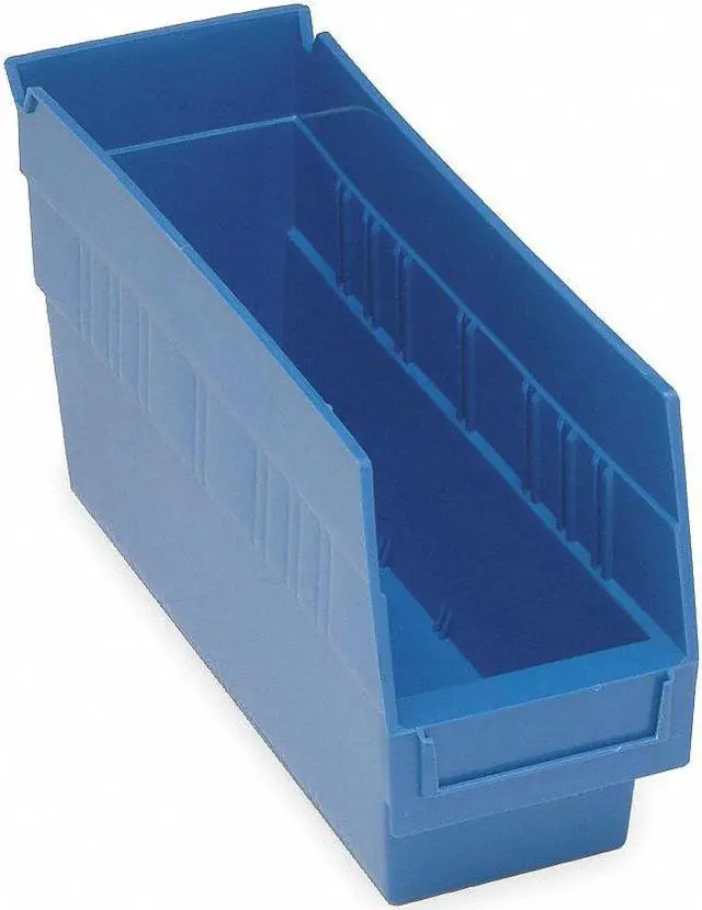 Alt view image 2 of 4 - QUANTUM STORAGE SYSTEMS QSB201BL Blue Shelf Bin, 11-5/8"L x 4-1/8"W x 6"H