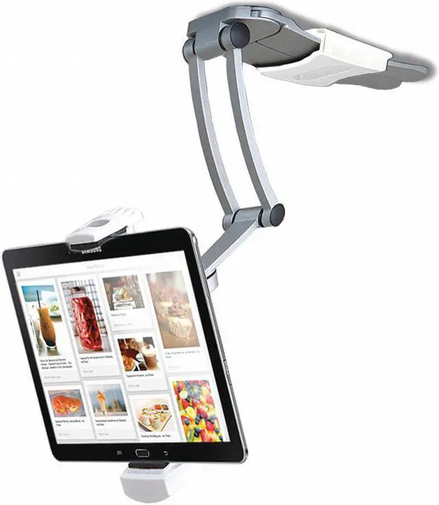 Alt view image 15 of 20 - CTA Digital 2-in-1 Kitchen Mount Stand for 7-13 Inch Tablets / iPad Air/ iPad Pro 12.9 / Surface Pro (PAD-KMS)
