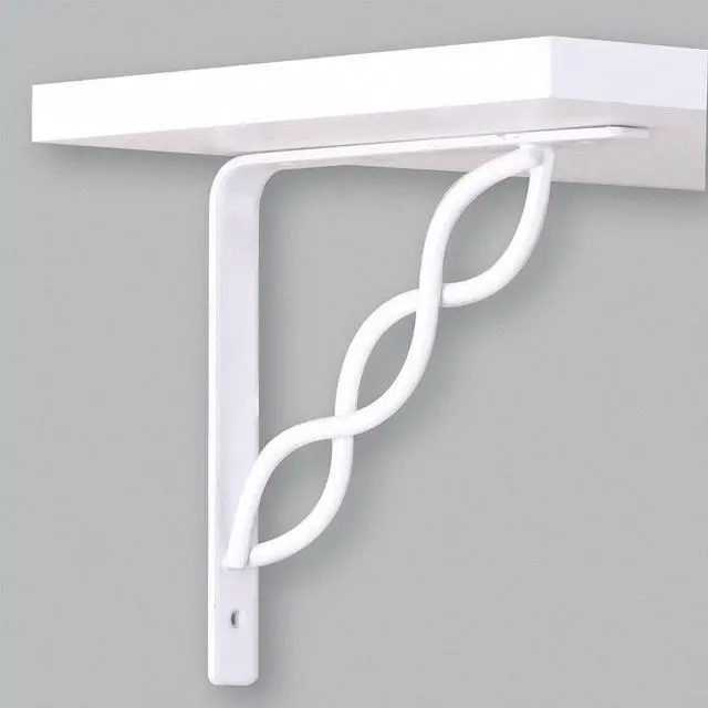 Alt view image 2 of 4 - JOHN STERLING RP-0091-8WT 8 IN White Scroll Shelf Bracket