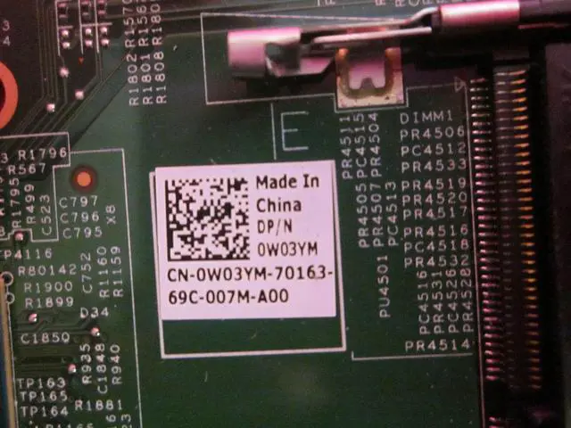 Alt view image 10 of 11 - Dell OEM Inspiron 20 3052 All-In-One Intel Celeron 1.6 gHz Motherboard W03YM