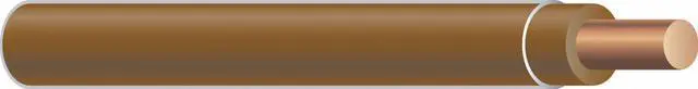 Main image of SOUTHWIRE 11594901 THHN Building Wire, Copper, 12 AWG, 1C, Brown, Solid, 500 ft