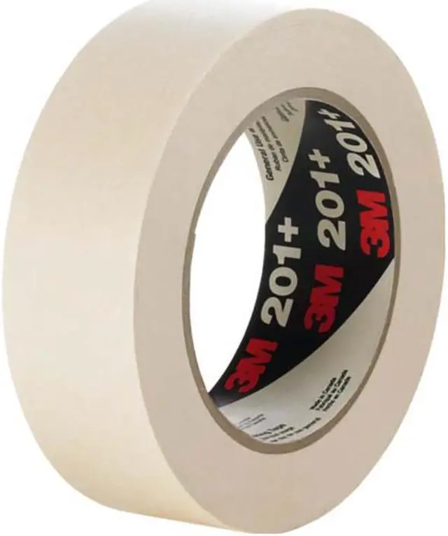 Alt view image 2 of 7 - 3M TAPES Masking Tape, General Use, 201 , 7 In. W x 60 yd., Tan  1028588