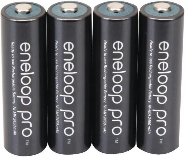 Alt view image 2 of 2 - Panasonic Eneloop Pro AA 2550mAh 500 Cycle New High Capacity Ni-MH Pre-Charged Rechargeable Batteries 4 Pack