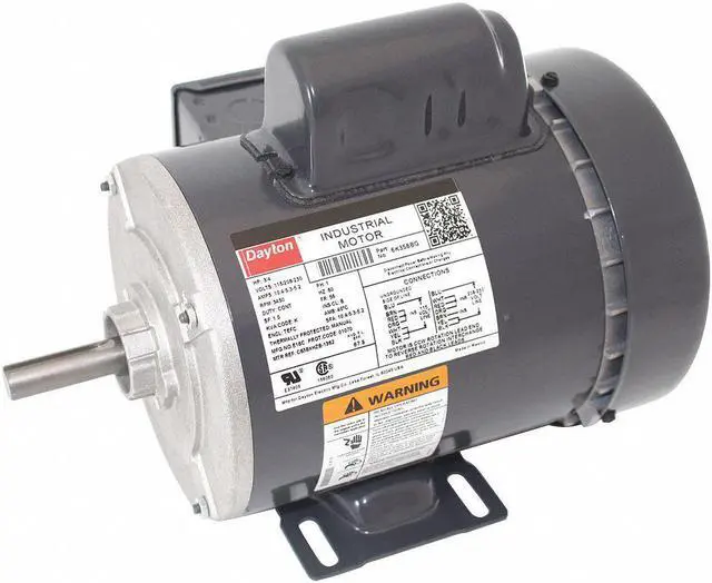 Alt view image 2 of 2 - DAYTON 6K358BG Capacitor-Start General Purpose Motor, 3/4 hp HP, 115/208-230V