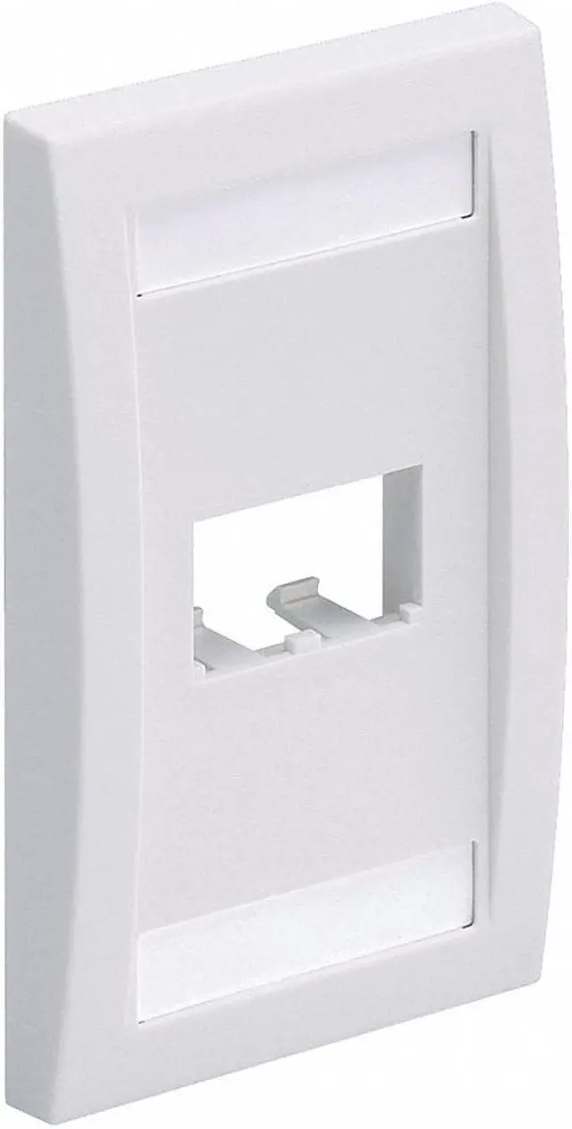 Alt view image 2 of 4 - Panduit Wall Plate,Single Gang,2 Ports,Ivory CFPE2EIY