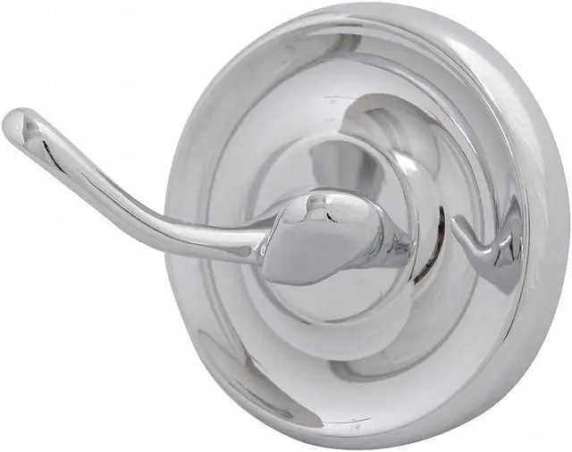 Alt view image 2 of 2 - Taymor Bathroom Hook,2 Hook,2-1/2In D,Chrome HAWA 04-7902