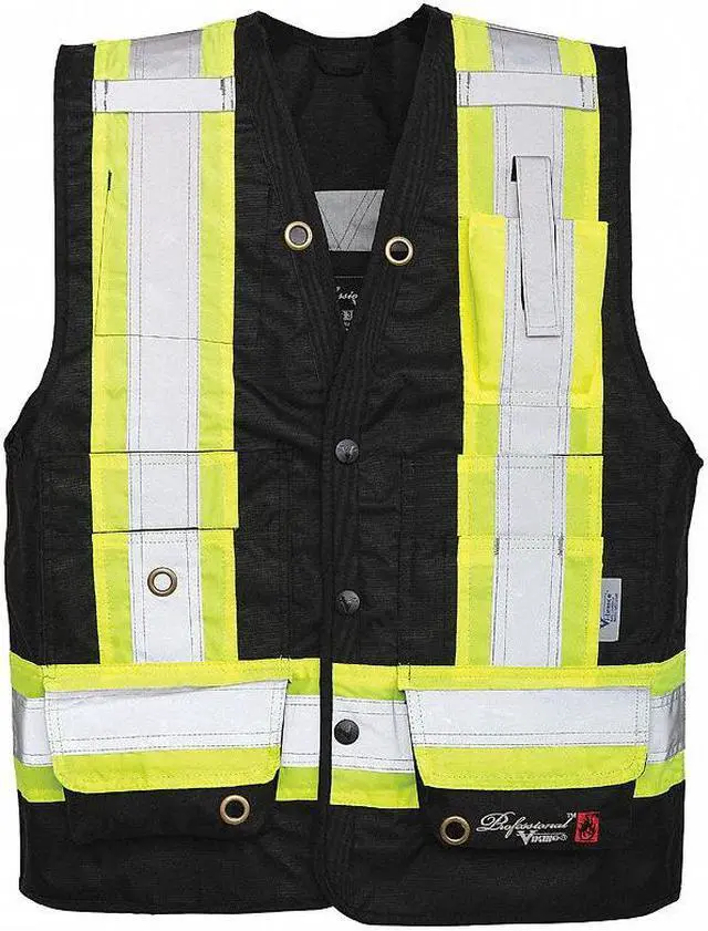 Main image of VIKING 3995FR-L Viking FR 300D Surveyor Vest Blk
