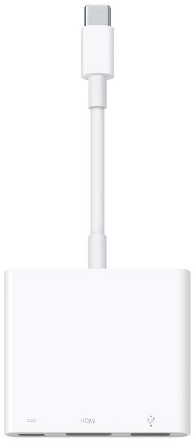 Main image of Apple USB-C Digital AV Multiport Adapter - HDMI/USB for iPod, iPhone, iPad, MacBook, Projector, TV - 1 x Type C Male USB - 1 x Type C Female USB, 1 x Type A Female USB, 1 x HDMI (Type A) Female ...