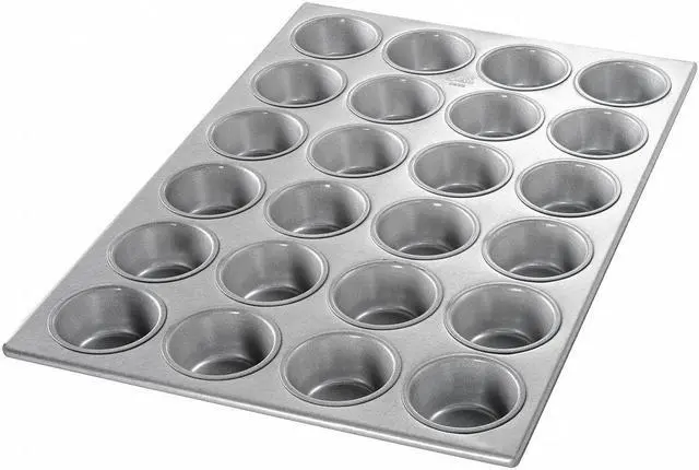 Main image of Cupcake/Muffin Pan, 14-1/16" W x 20-11/16" L x 1-3/8" D Glazed Aluminized Steel